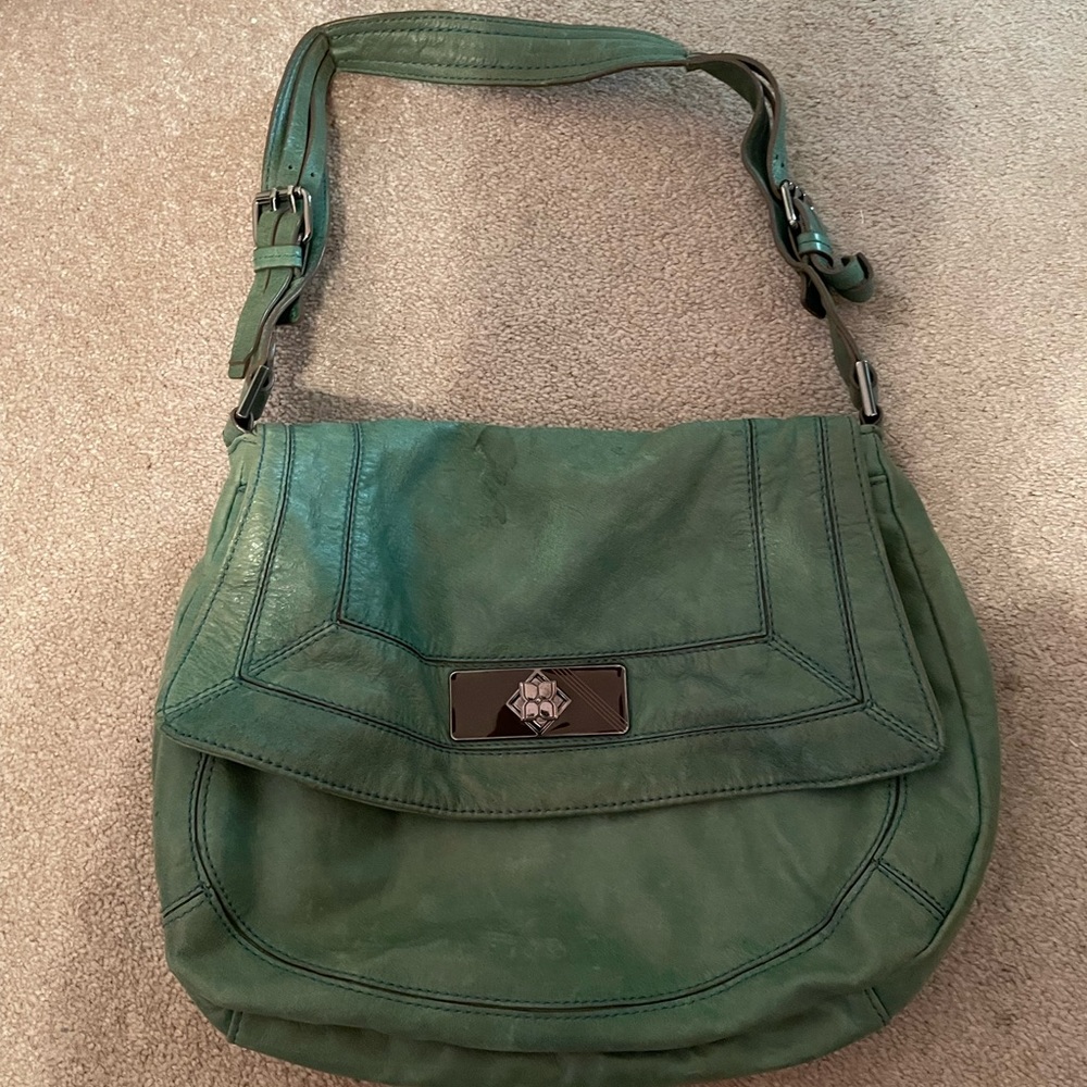 Gorgeous Green Leather BCBG maxazria Purse.